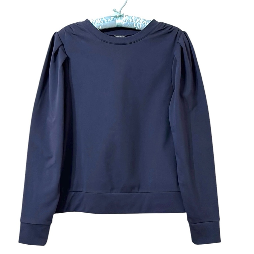 Ann Taylor Puff Sleeve Sweatshirt Size Small
